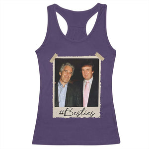 Trump Epstein Besties Racerback Tank Top Funny FDT Vintage Photo BFF Best Friends Forever TS10 Purple Print Your Wear