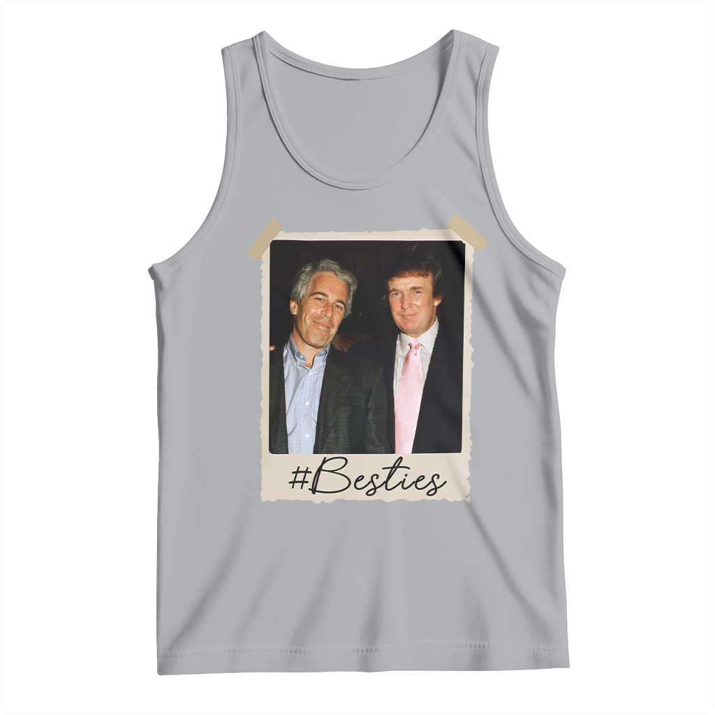 Trump Epstein Besties Tank Top Funny FDT Vintage Photo BFF Best Friends Forever TS10 Athletic Heather Print Your Wear