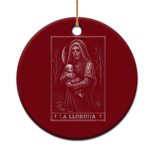 La Llorona Ceramic Ornament Tarot Card Horror Death Occult Mexican Folklore Halloween TS10 1pc Red Print Your Wear