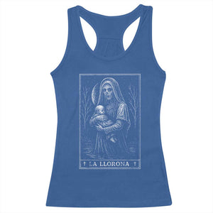 La Llorona Racerback Tank Top Tarot Card Horror Death Occult Mexican Folklore Halloween TS10 Royal Blue Print Your Wear