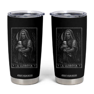 La Llorona Tumbler Cup Tarot Card Horror Death Occult Mexican Folklore Halloween TS10 Black Print Your Wear