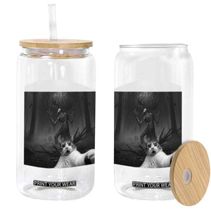 Cat Selfie With Wendigo Glass Can Horror Halloween Funny Cat Gifts TS10 Print Your Wear
