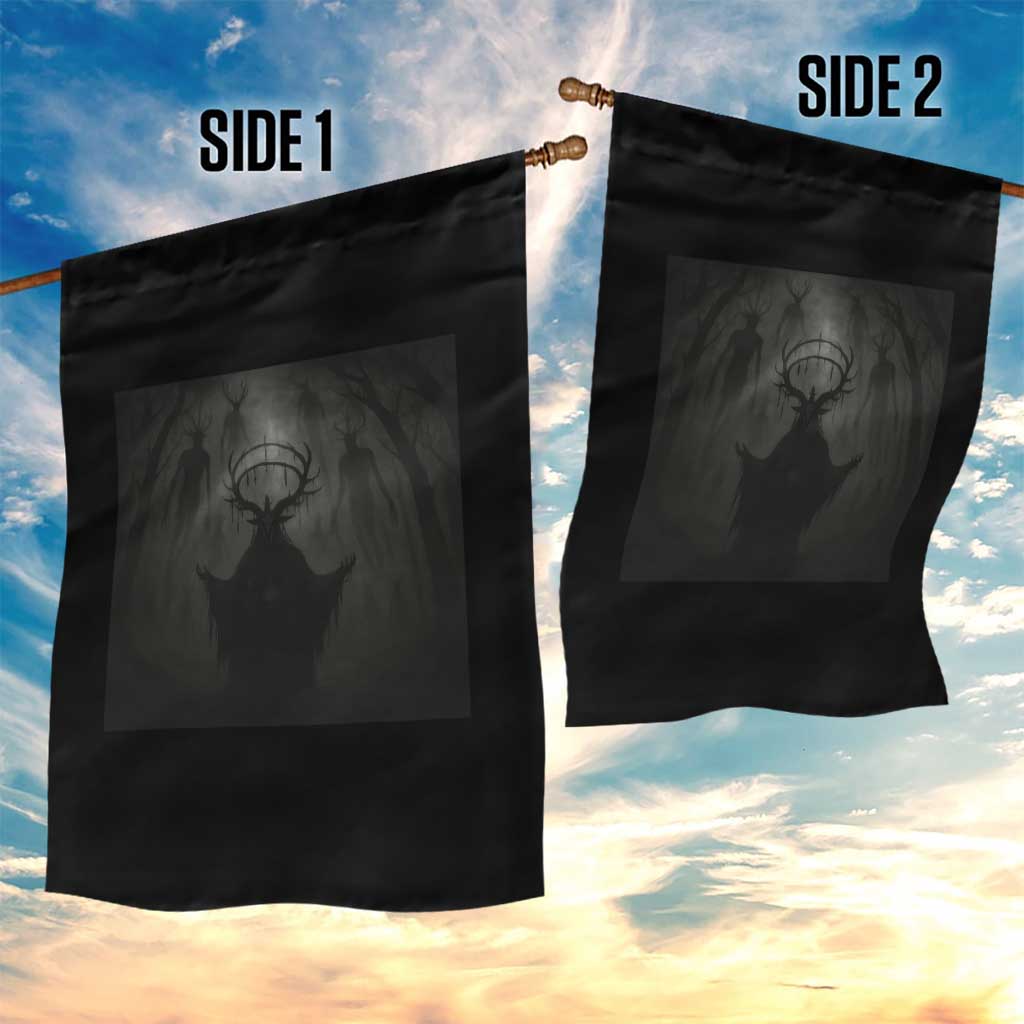 Wendigo Garden Flag Gothic Horror Forest Demon Cryptid Occult Dark Fantasy TS10 Print Your Wear