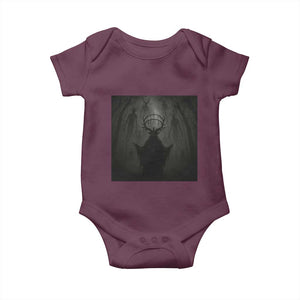 Wendigo Baby Onesie Gothic Horror Forest Demon Cryptid Occult Dark Fantasy TS10 Maroon Print Your Wear