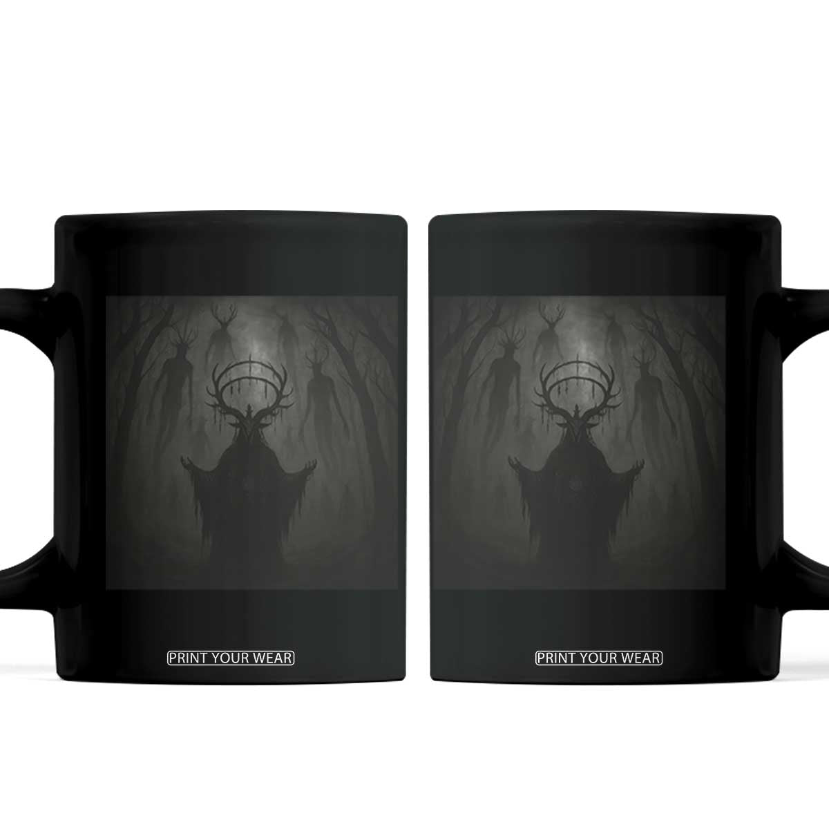 Wendigo Coffee Mug Gothic Horror Forest Demon Cryptid Occult Dark Fantasy TS10 Black Print Your Wear