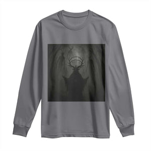 Wendigo Long Sleeve Shirt Gothic Horror Forest Demon Cryptid Occult Dark Fantasy TS10 Charcoal Print Your Wear