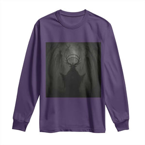 Wendigo Long Sleeve Shirt Gothic Horror Forest Demon Cryptid Occult Dark Fantasy TS10 Purple Print Your Wear