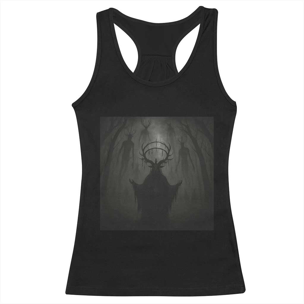 Wendigo Racerback Tank Top Gothic Horror Forest Demon Cryptid Occult Dark Fantasy TS10 Black Print Your Wear