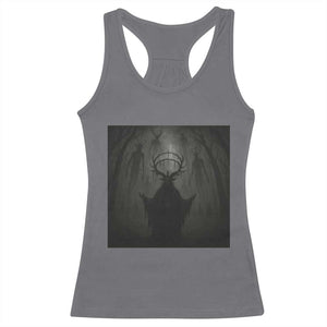 Wendigo Racerback Tank Top Gothic Horror Forest Demon Cryptid Occult Dark Fantasy TS10 Charcoal Print Your Wear