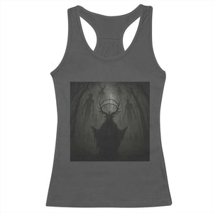 Wendigo Racerback Tank Top Gothic Horror Forest Demon Cryptid Occult Dark Fantasy TS10 Dark Heather Print Your Wear