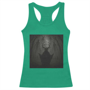 Wendigo Racerback Tank Top Gothic Horror Forest Demon Cryptid Occult Dark Fantasy TS10 Irish Green Print Your Wear