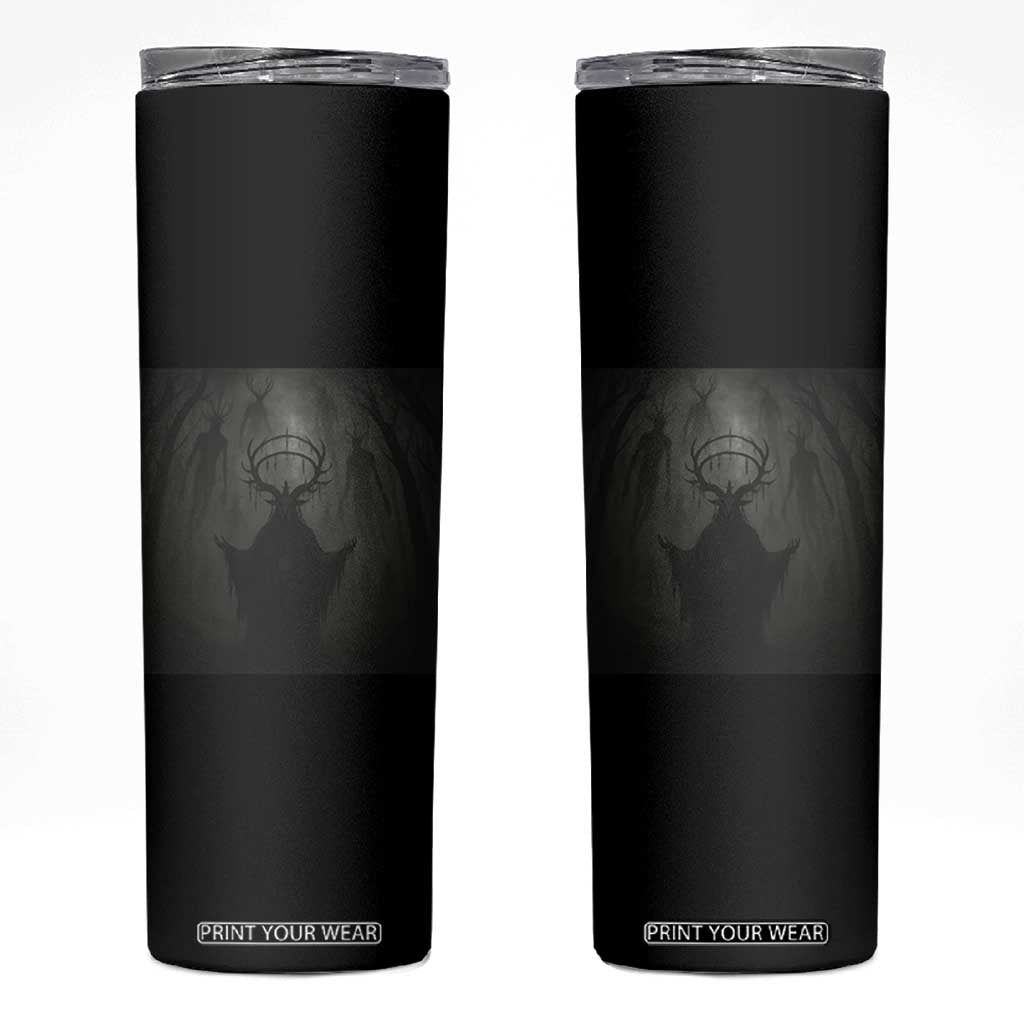 Wendigo Skinny Tumbler Gothic Horror Forest Demon Cryptid Occult Dark Fantasy TS10 Black Print Your Wear