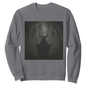 Wendigo Sweatshirt Gothic Horror Forest Demon Cryptid Occult Dark Fantasy TS10 Charcoal Print Your Wear