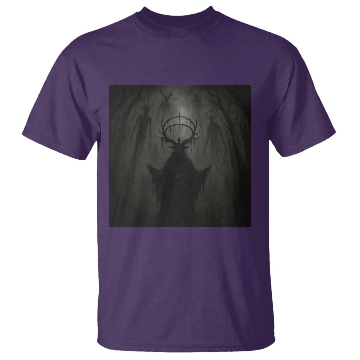 Wendigo T Shirt Gothic Horror Forest Demon Cryptid Occult Dark Fantasy TS10 Purple Print Your Wear