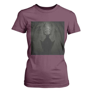 Wendigo T Shirt For Women Gothic Horror Forest Demon Cryptid Occult Dark Fantasy TS10 Maroon Print Your Wear
