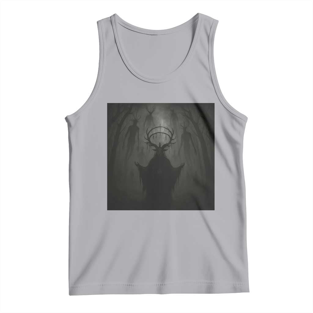 Wendigo Tank Top Gothic Horror Forest Demon Cryptid Occult Dark Fantasy TS10 Athletic Heather Print Your Wear
