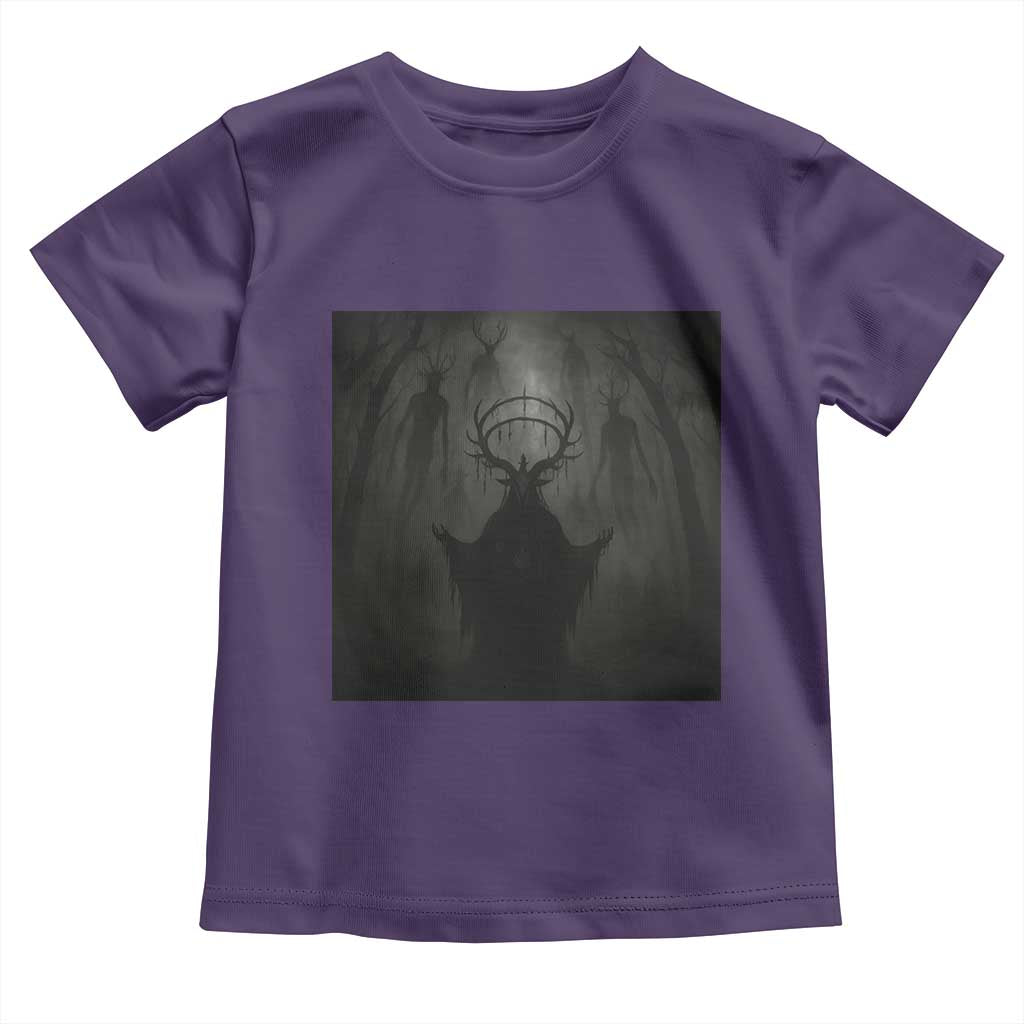 Wendigo Toddler T Shirt Gothic Horror Forest Demon Cryptid Occult Dark Fantasy TS10 Purple Print Your Wear