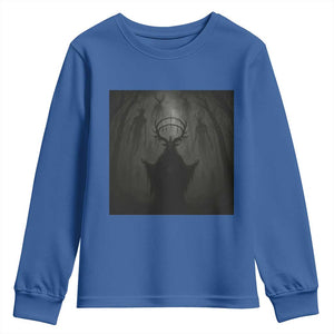 Wendigo Youth Sweatshirt Gothic Horror Forest Demon Cryptid Occult Dark Fantasy TS10 Royal Blue Print Your Wear