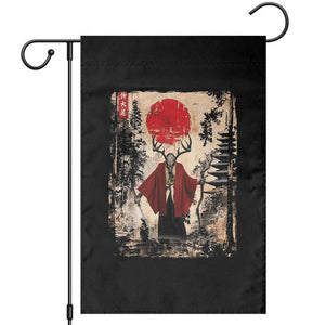 Samurai Wendigo Garden Flag Japanese Vintage Graphic Ukiyo-e Art Funny Dark Fantasy TS10 Black Print Your Wear