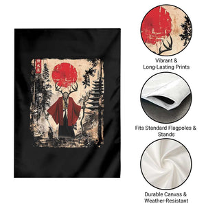 Samurai Wendigo Garden Flag Japanese Vintage Graphic Ukiyo-e Art Funny Dark Fantasy TS10 Print Your Wear