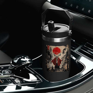 Samurai Wendigo Flip Straw Tumbler Japanese Vintage Graphic Ukiyo-e Art Funny Dark Fantasy TS10 Print Your Wear