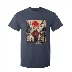 Samurai Wendigo T Shirt For Kid Japanese Vintage Graphic Ukiyo-e Art Funny Dark Fantasy TS10 Navy Print Your Wear