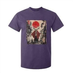 Samurai Wendigo T Shirt For Kid Japanese Vintage Graphic Ukiyo-e Art Funny Dark Fantasy TS10 Purple Print Your Wear