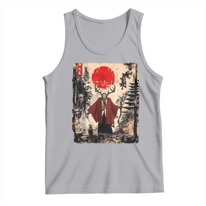Samurai Wendigo Tank Top Japanese Vintage Graphic Ukiyo-e Art Funny Dark Fantasy TS10 Athletic Heather Print Your Wear