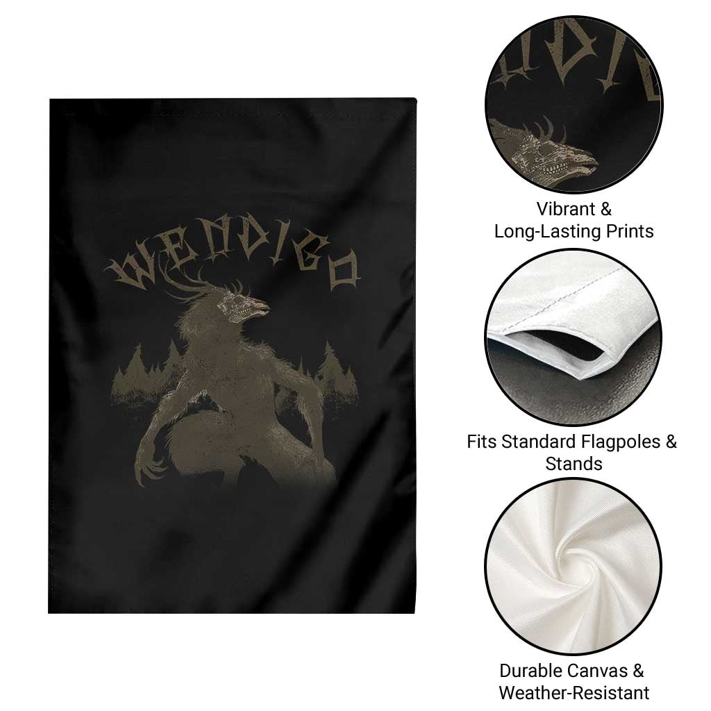 Wendigo Garden Flag Horror Cryptid Occult Dark Fantasy TS10 Print Your Wear