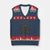 Wendigo V-Neck Knit Sweater Vest Horror Cryptid Occult Dark Fantasy TS10 Navy Red Print Your Wear
