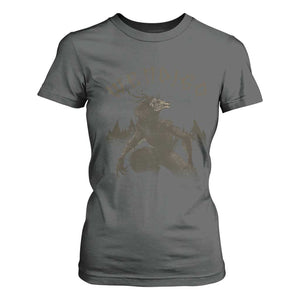 Wendigo T Shirt For Women Horror Cryptid Occult Dark Fantasy TS10 Dark Heather Print Your Wear