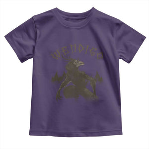 Wendigo Toddler T Shirt Horror Cryptid Occult Dark Fantasy TS10 Purple Print Your Wear