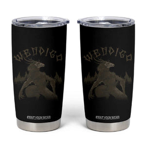 Wendigo Tumbler Cup Horror Cryptid Occult Dark Fantasy TS10 Black Print Your Wear