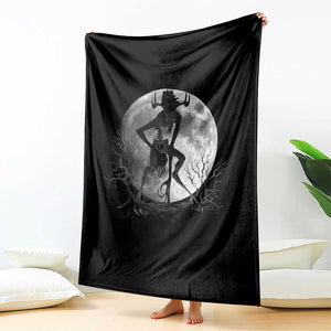 Wendigo Throw Blanket Cryptid Horror Moon Mythical Creature Halloween TS10 Print Your Wear