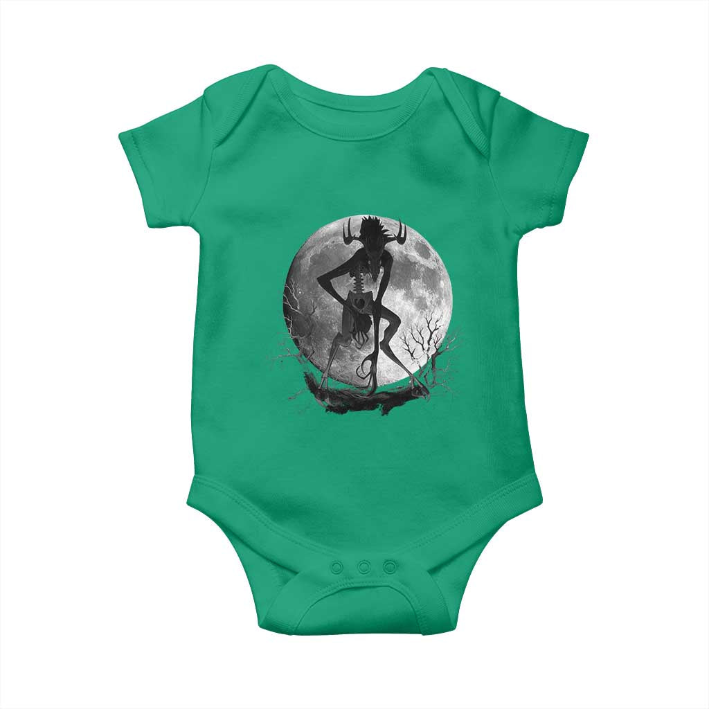 Wendigo Baby Onesie Cryptid Horror Moon Mythical Creature Halloween TS10 Irish Green Print Your Wear