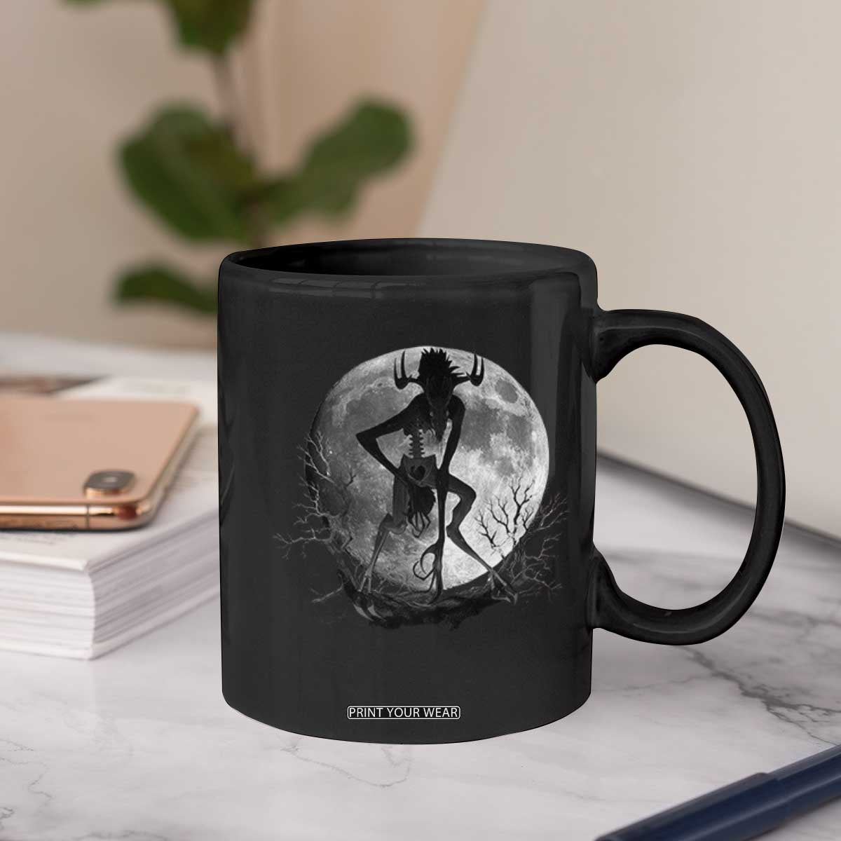 Wendigo Coffee Mug Cryptid Horror Moon Mythical Creature Halloween TS10 Print Your Wear