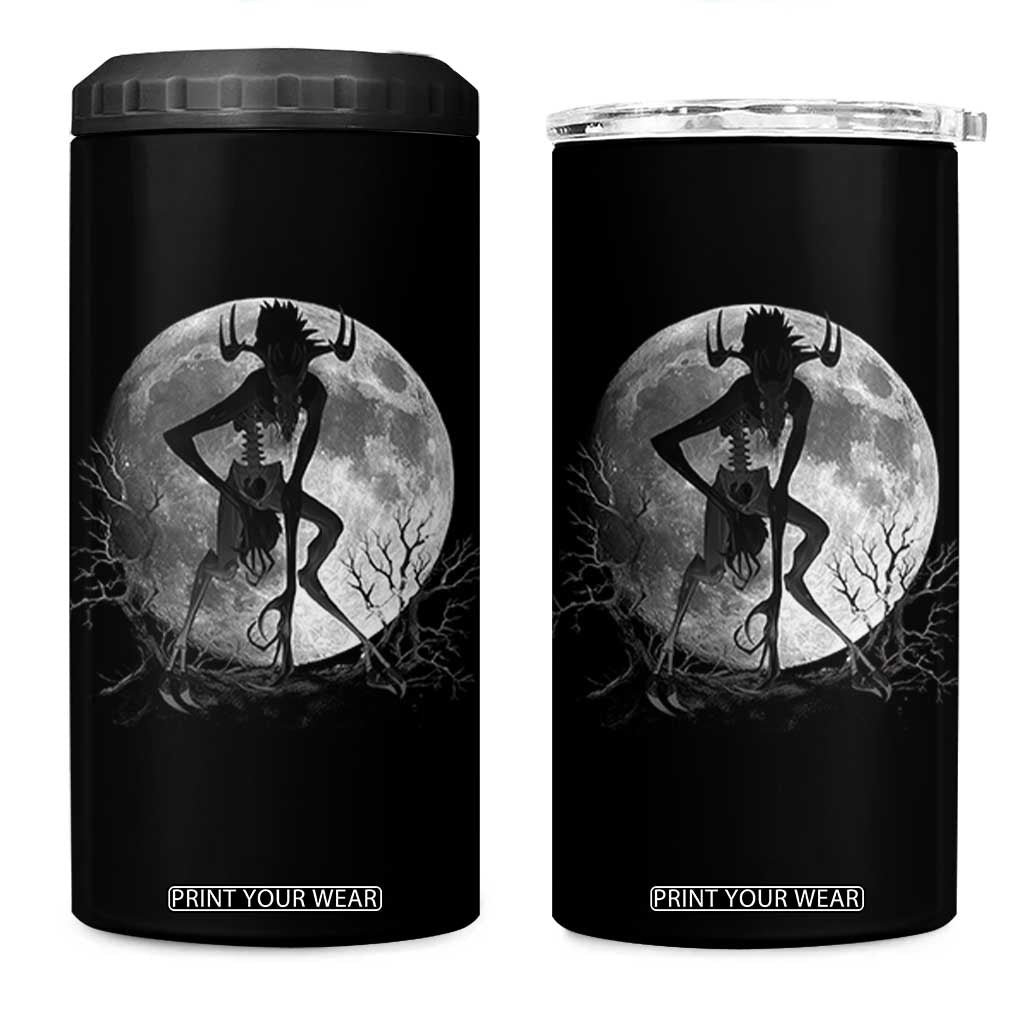 Wendigo 4 in 1 Can Cooler Tumbler Cryptid Horror Moon Mythical Creature Halloween TS10 One Size: 16 oz Black Print Your Wear