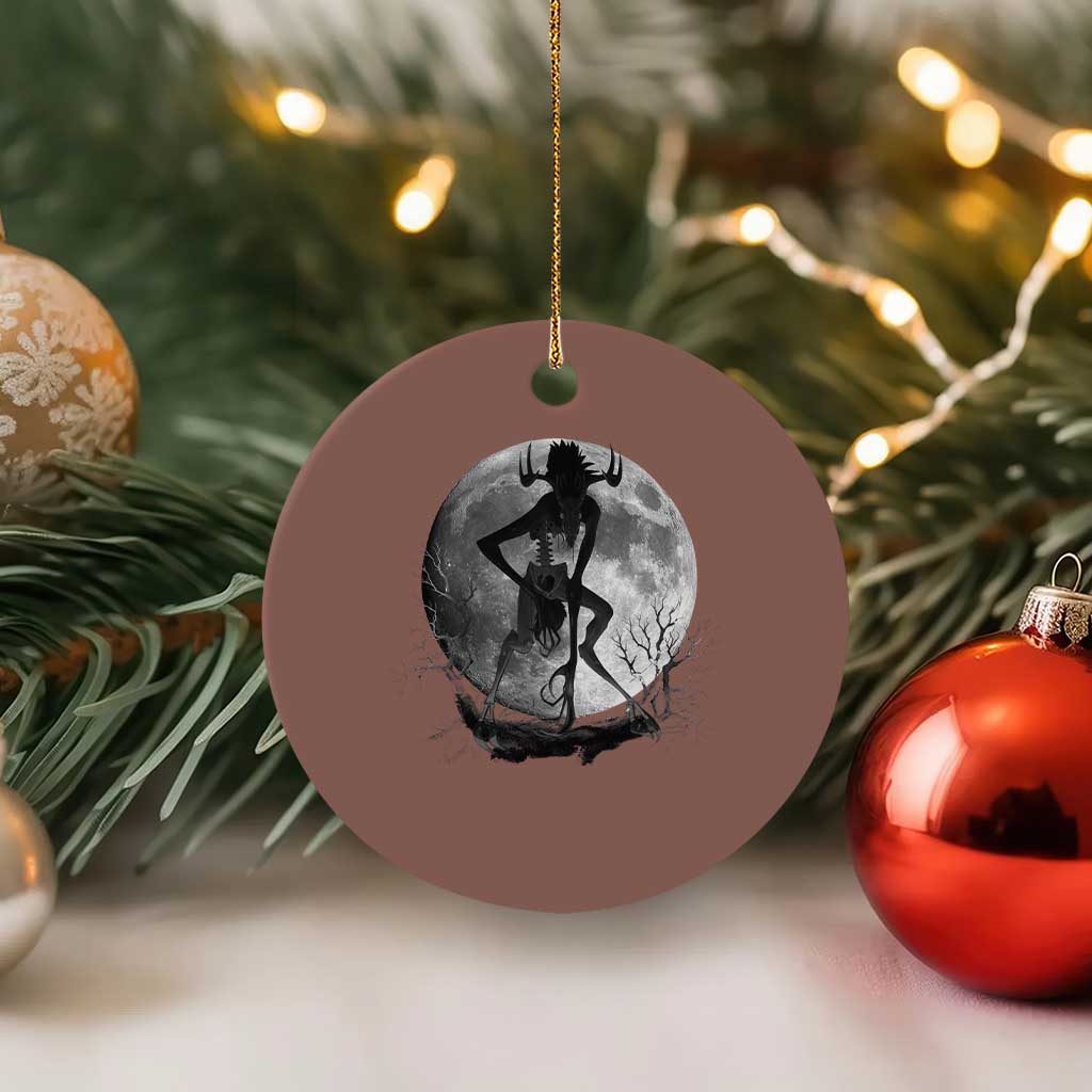Wendigo Ceramic Ornament Cryptid Horror Moon Mythical Creature Halloween TS10 1pc Mocha Print Your Wear