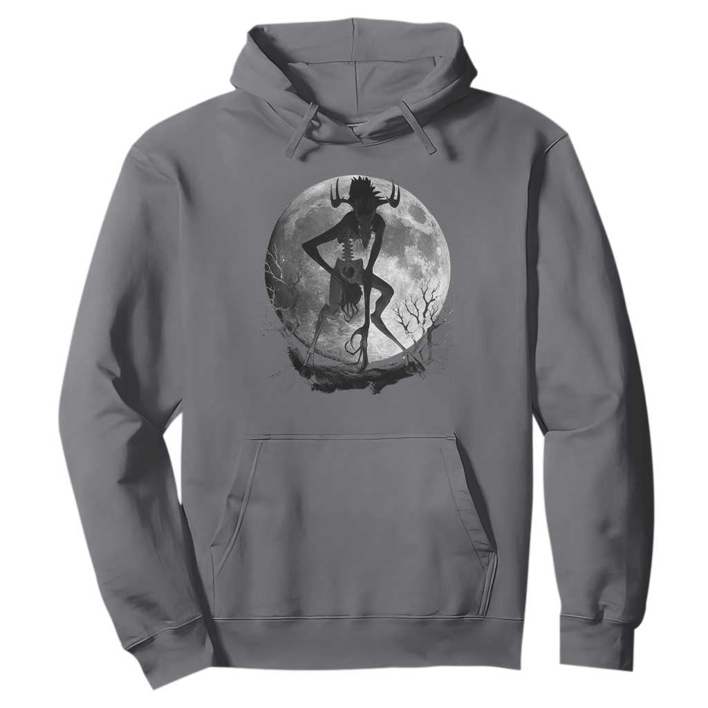 Wendigo Hoodie Cryptid Horror Moon Mythical Creature Halloween TS10 Charcoal Print Your Wear