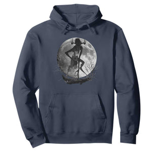 Wendigo Hoodie Cryptid Horror Moon Mythical Creature Halloween TS10 Navy Print Your Wear