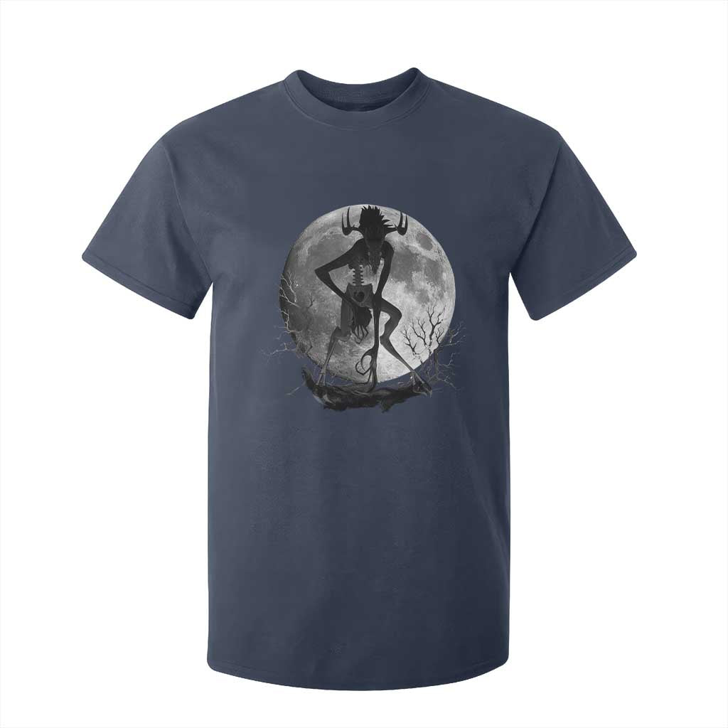 Wendigo T Shirt For Kid Cryptid Horror Moon Mythical Creature Halloween TS10 Navy Print Your Wear