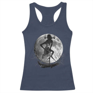 Wendigo Racerback Tank Top Cryptid Horror Moon Mythical Creature Halloween TS10 Navy Print Your Wear