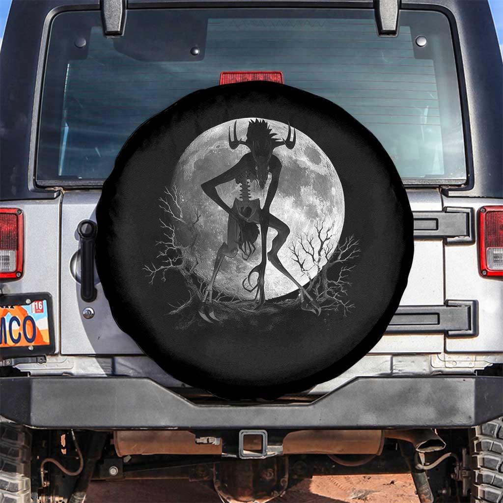 Wendigo Spare Tire Cover Cryptid Horror Moon Mythical Creature Halloween TS10 No hole Black Print Your Wear