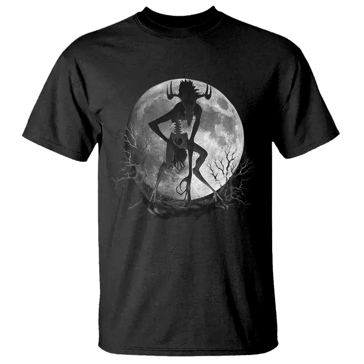 Wendigo T Shirt Cryptid Horror Moon Mythical Creature Halloween TS10 Black Print Your Wear