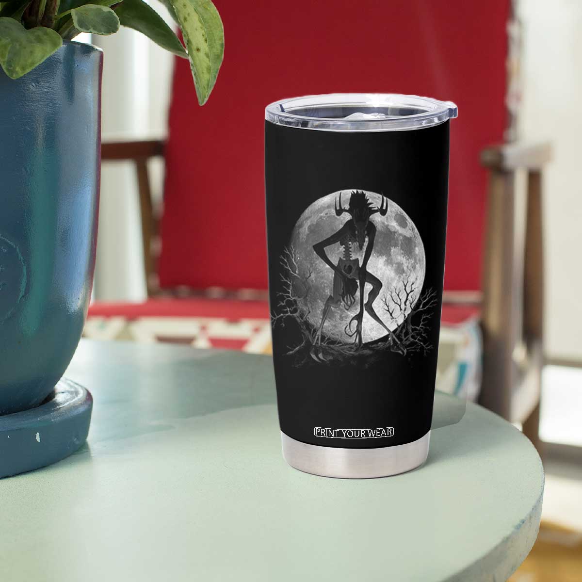 Wendigo Tumbler Cup Cryptid Horror Moon Mythical Creature Halloween TS10 Print Your Wear