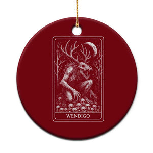 Wendigo Ceramic Ornament Tarot Card Horror Cryptid Occult Dark Fantasy TS10 1pc Red Print Your Wear
