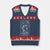 Wendigo V-Neck Knit Sweater Vest Tarot Card Horror Cryptid Occult Dark Fantasy TS10 Navy Red Print Your Wear