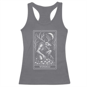 Wendigo Racerback Tank Top Tarot Card Horror Cryptid Occult Dark Fantasy TS10 Charcoal Print Your Wear