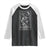Wendigo Raglan Shirt Tarot Card Horror Cryptid Occult Dark Fantasy TS10 Black White Print Your Wear