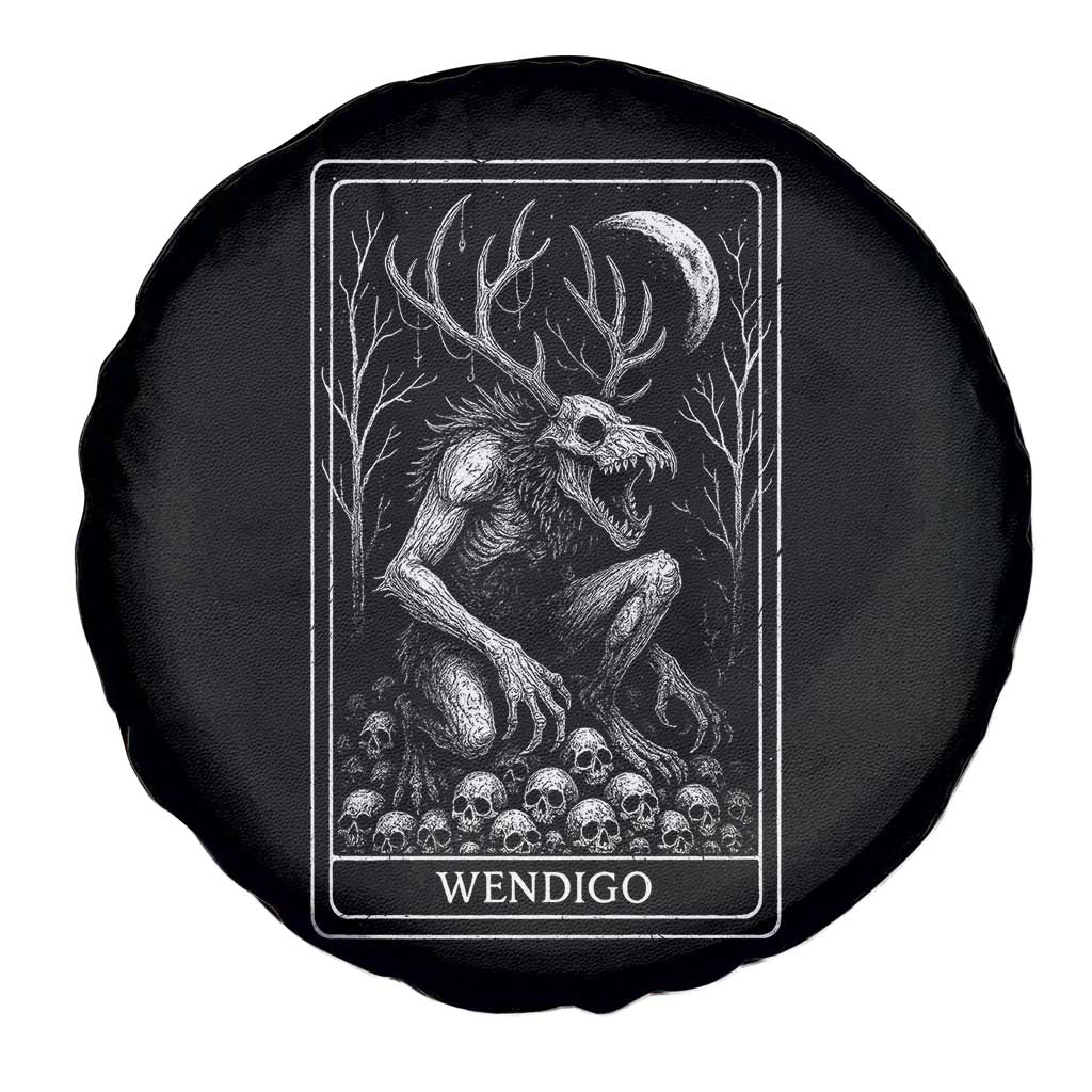 Wendigo Spare Tire Cover Tarot Card Horror Cryptid Occult Dark Fantasy TS10 Print Your Wear